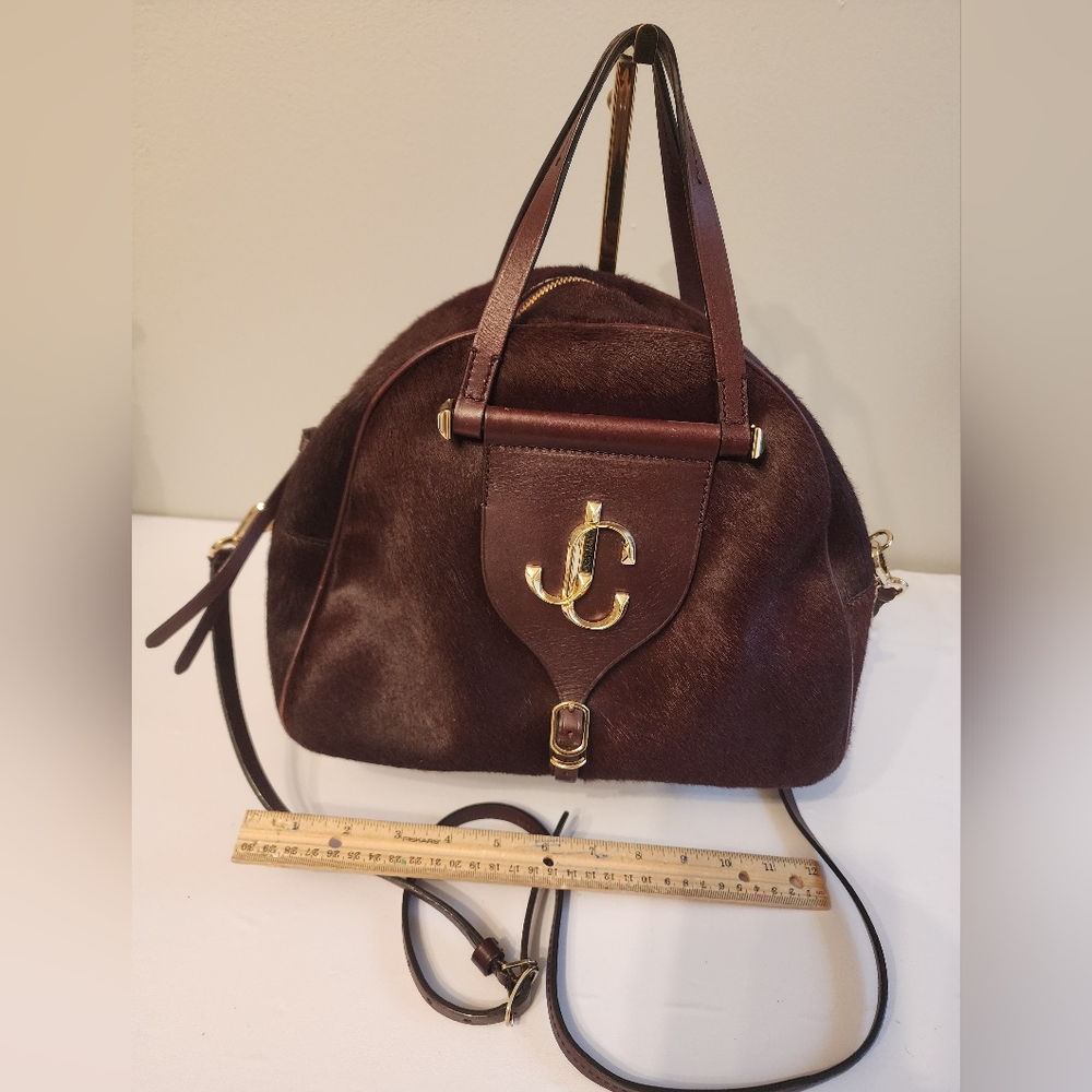 Jimmy Choo Varenne bowling bag Burgundy